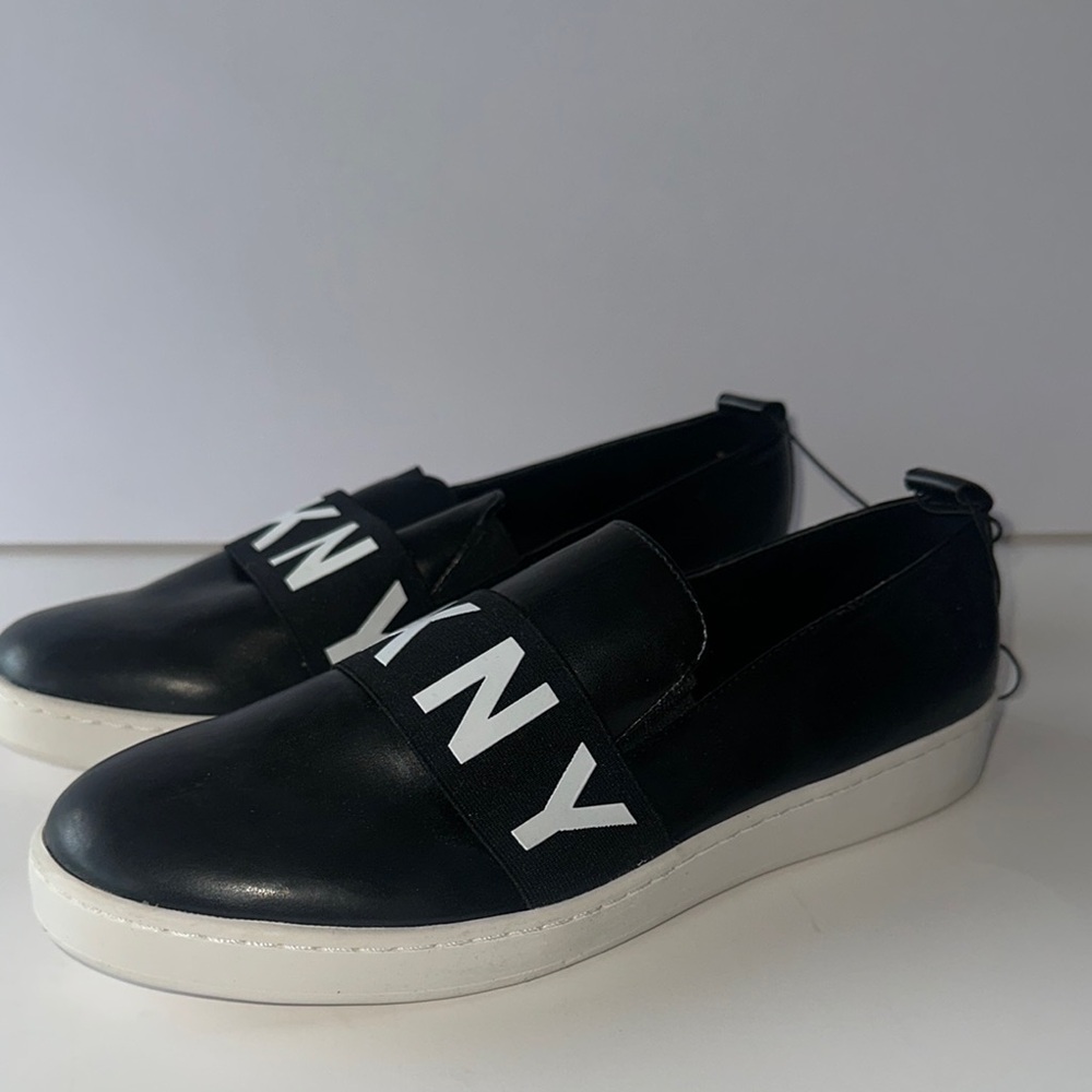 DKNY Black Slip-On Women's Shoes